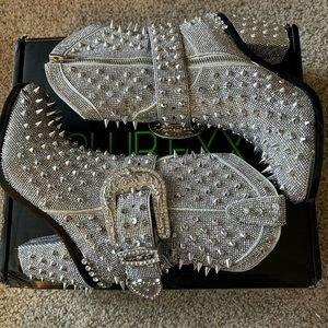 Club Exx Spiked Sheriff Shine Cowboy Boots